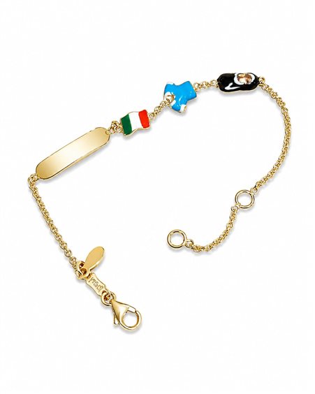 Bracelet Idee Preziose dal 1987 Child in Yellow Gold IP.BK18G/140 - IP.BK18G/140